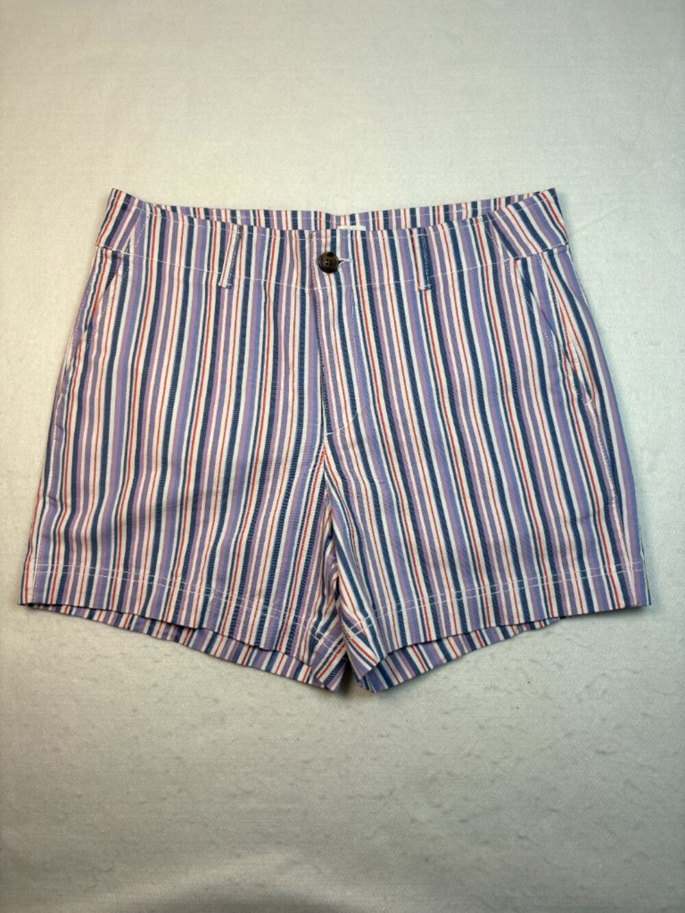 GAP Multi Stripe 5" Shorts Preppy Coastal Grandma Yacht New England Retro Sz 6